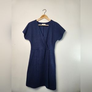 Madewell Women's Cross Front Flutter Sleeve Dress Size Small
